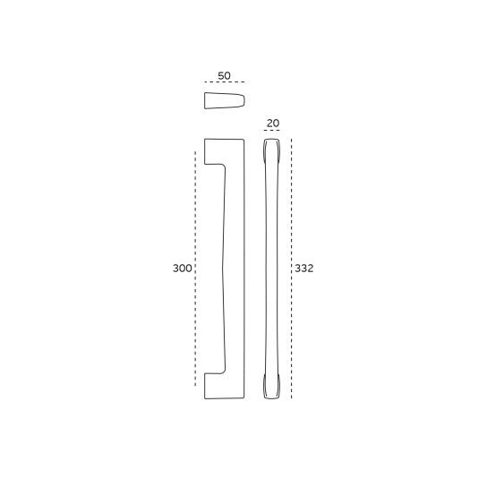 JNF Metric Double Door Handle IN.07.002