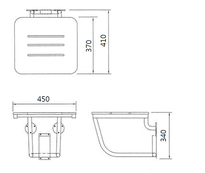 BARY Folding Shower Seat 3091C