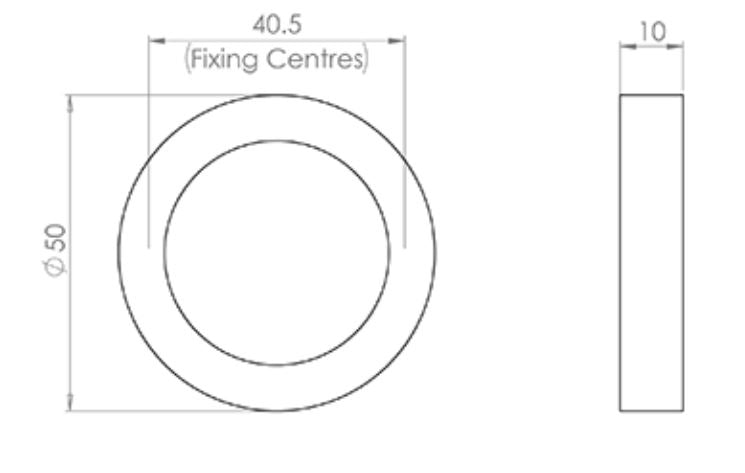 Carlisle Brass Manital AA0 Blank Escutcheon