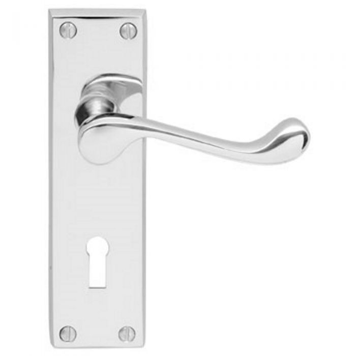 Carlisle DL54 VICTORIAN SCROLL Lever on Lock Backplate