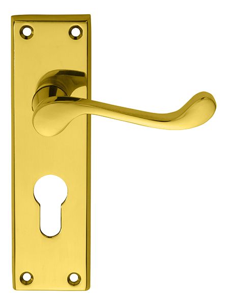 Carlisle DL54 VICTORIAN SCROLL Lever on Lock Backplate