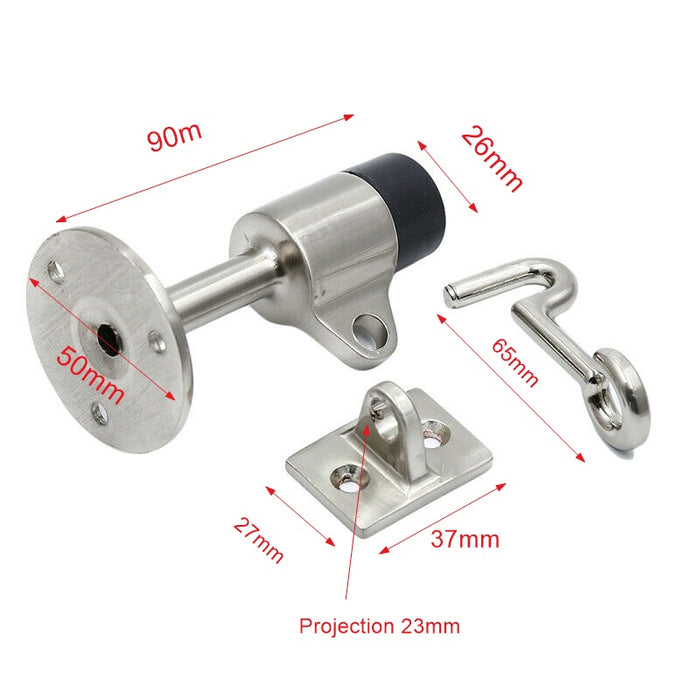 Bary Buffered Door Stop With Hook