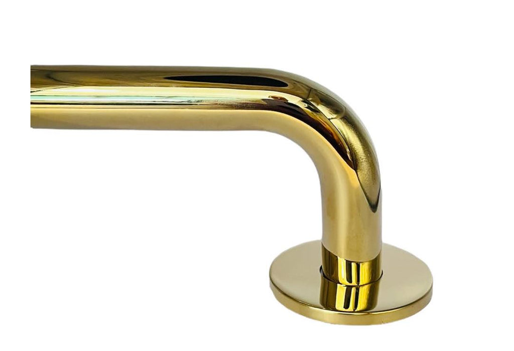 Bary 19mm D Round Bar Pull Handle – 152mm centres – Polished Brass