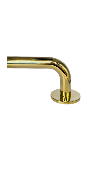 Bary 19mm D Round Bar Pull Handle – 152mm centres – Polished Brass