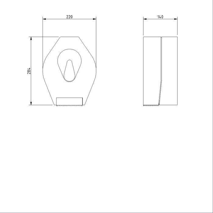 Toilet Roll Dispenser with Clear Indicator NS.WR106