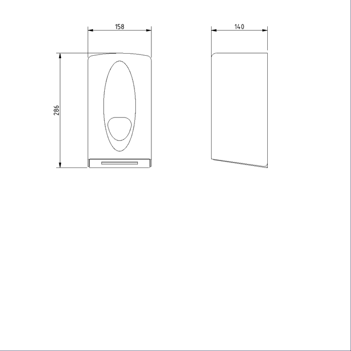 Toilet Tissue Dispenser with Clear Level Indicator NS.WR107