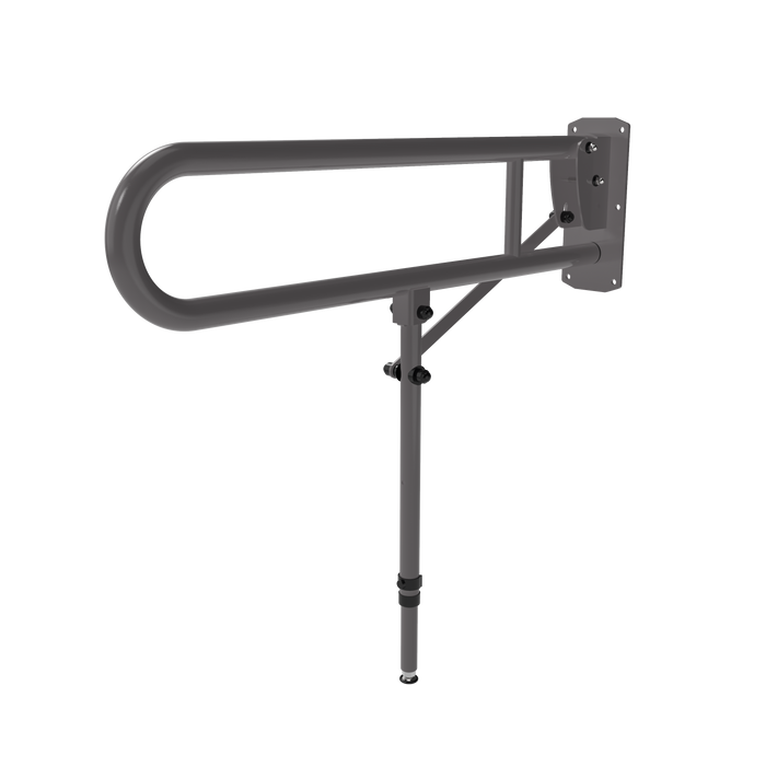 Hinged Lift and Lock Support Rail with Leg 211980