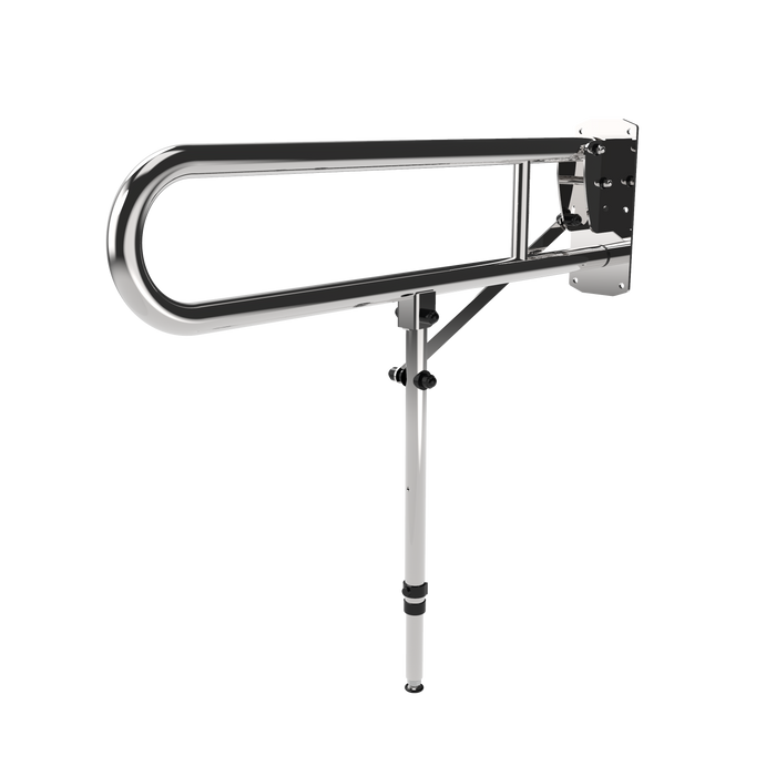 Hinged Lift and Lock Support Rail with Leg 211980