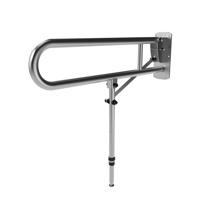 Stainless Steel Hinged Support Rail with Support Leg HSR8