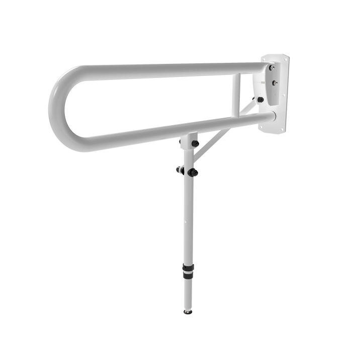 Hinged Lift and Lock Support Rail with Leg 211980