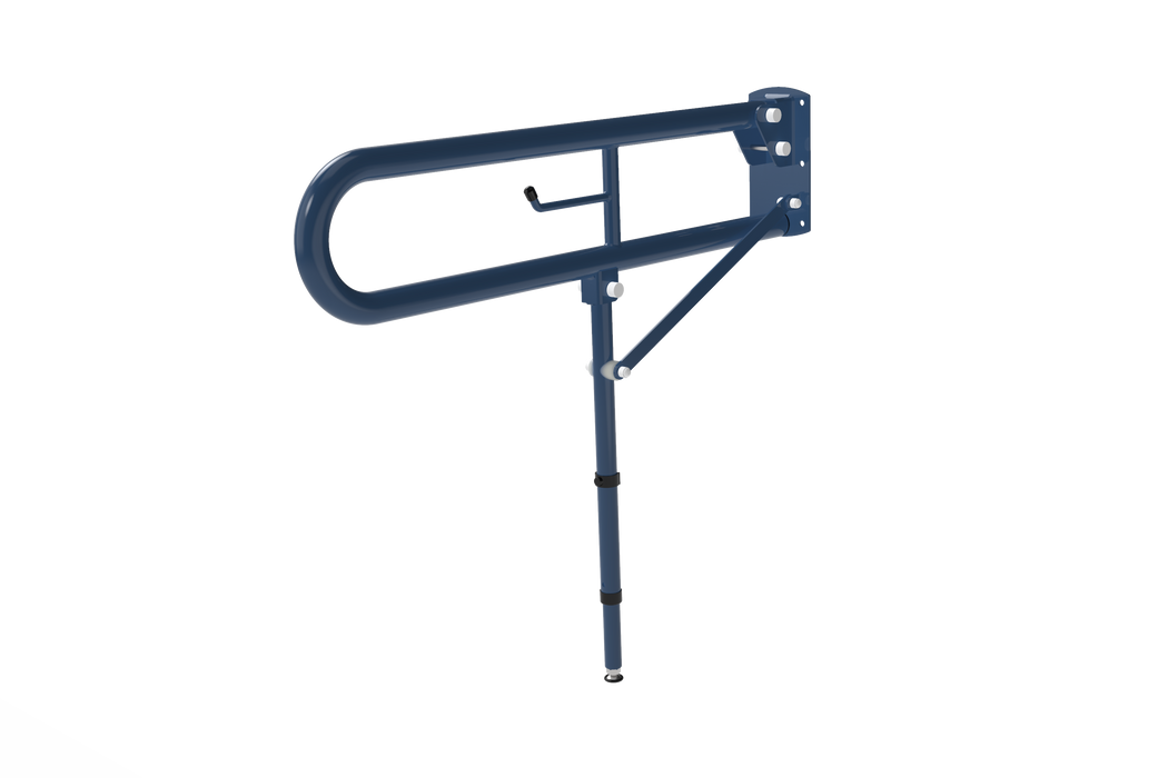 Trombone Hinged Support Rail with Leg 800mm HSR2