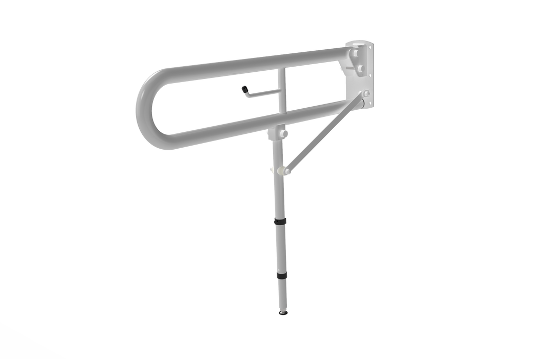 Trombone Hinged Support Rail with Leg 800mm HSR2