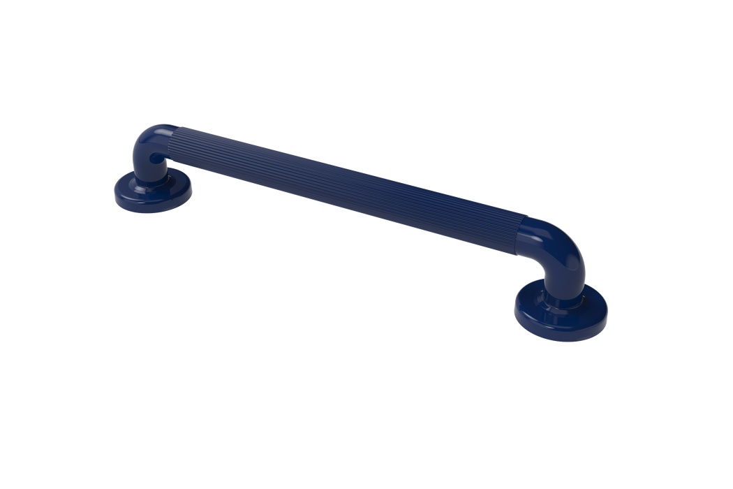 Plastic Fluted Grab Rail Concealed Fixings 36mm Dia PFGB