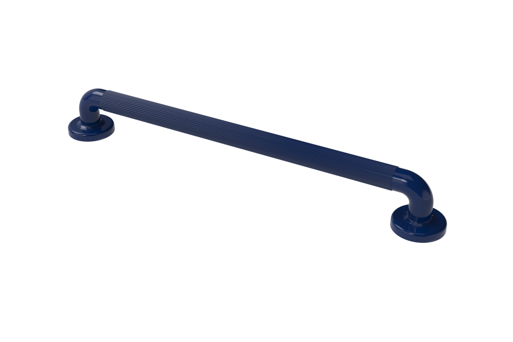 Plastic Fluted Grab Rail Concealed Fixings 36mm Dia PFGB