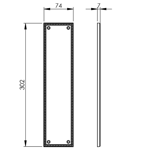 Carlisle Brass FG10 Finger Plate