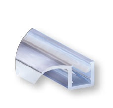 Glass Seals Polycarbonate 'U' with Leg and Seal for 90° WS3