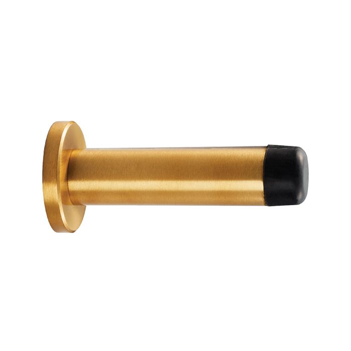 Carlisle Brass Cylinder Pattern Door Stop On Rose