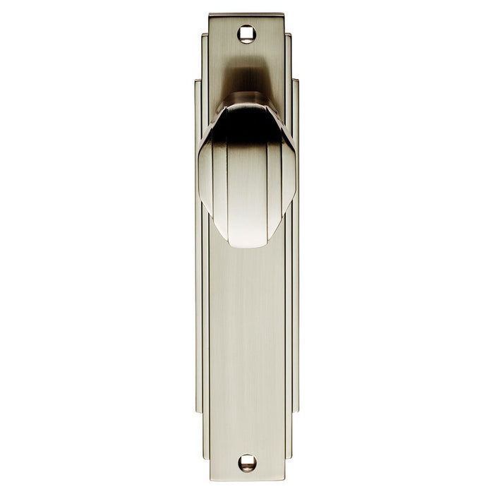 Carlisle Brass Art Deco Knob on Backplate