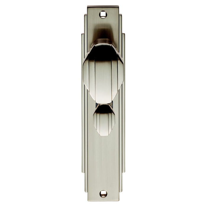 Carlisle Brass Art Deco Knob on Backplate