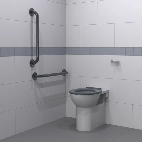 Back to Wall Steel Doc M Toilet Pack with Exposed Fittings AMBBTW