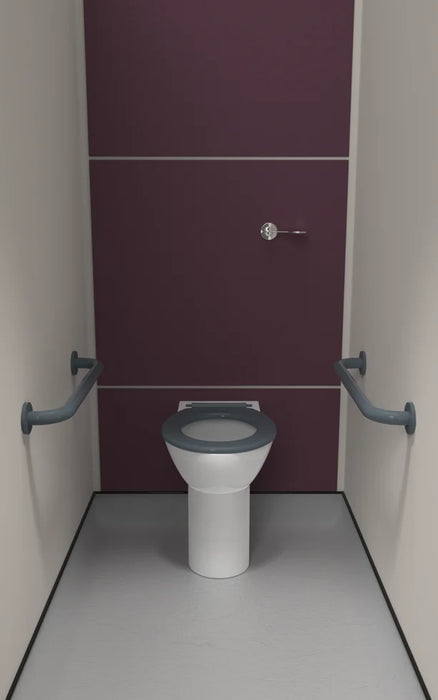 Back to Wall Ambulant Doc M Toilet Pack with Concealed Fixings AMBBTWCS
