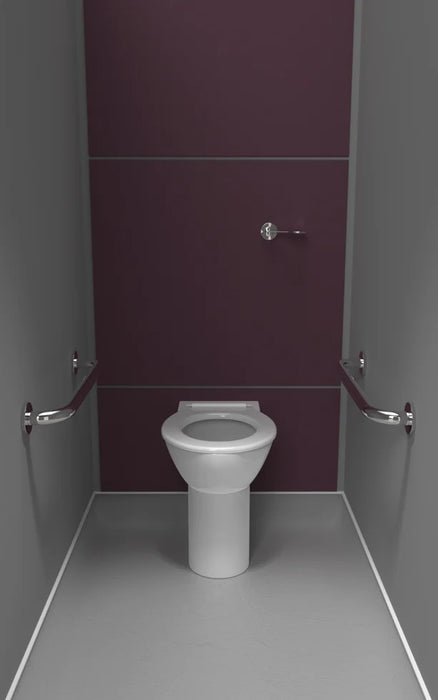 Back to Wall Ambulant Doc M Toilet Pack with Concealed Fixings AMBBTWCS