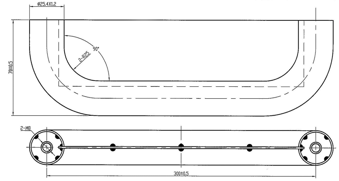 Bary Anti Ligature Pull Handle