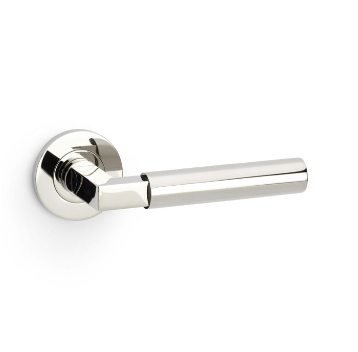 Eurospec Alexander & Wilks Plain Hurricane Lever on Round Rose AW201