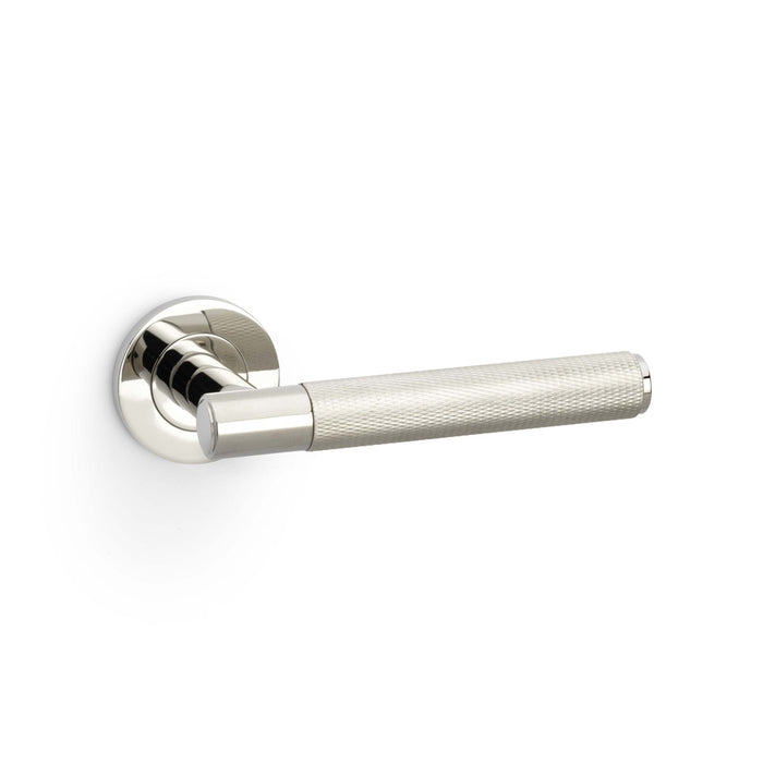 Eurospec Knurled Spitfire Lever on Round Rose AW220