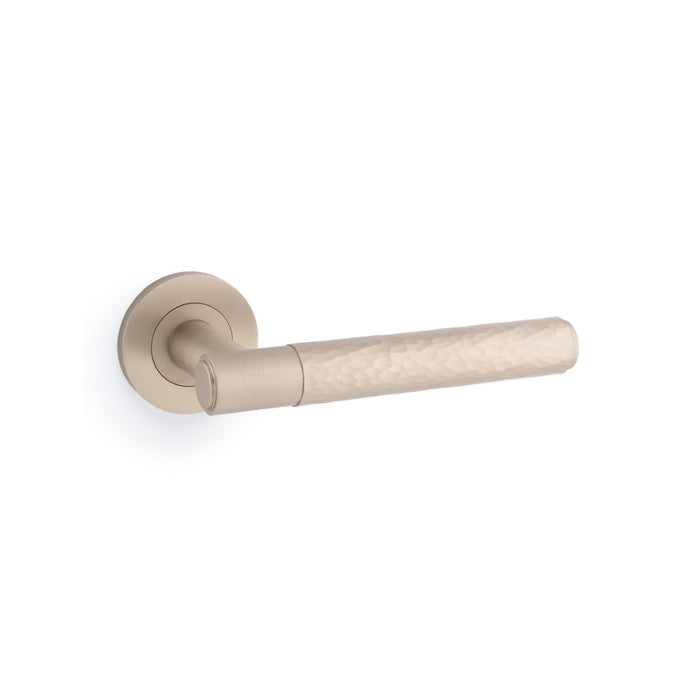 Eurospec Alexander & Wilks Hammered Spitfire Lever on Round Rose AW223