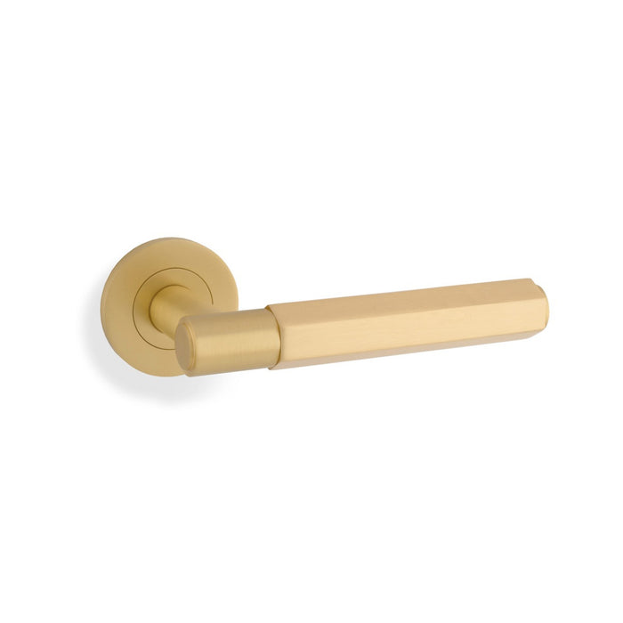 Eurospec Alexander & Wilks Hex Spitfire Lever on Round Rose AW224