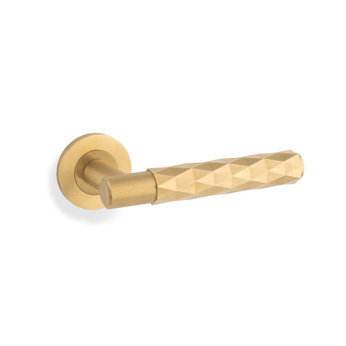 Eurospec Alexander & Wilks Dimond Cut Spitfire Lever on Round Rose AW226