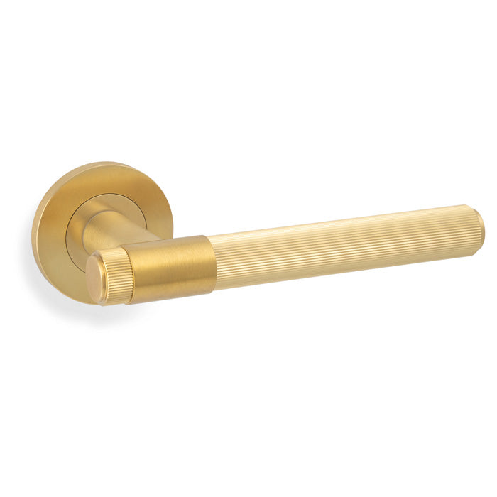 Eurospec Alexander & Wilks Kingston Reeded Lever on Round Rose AW242