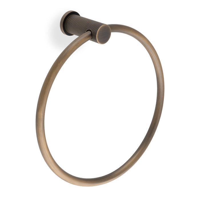 Eurospec Alexander & Wilks Brunel Diamond Knurled Towel Ring AW451