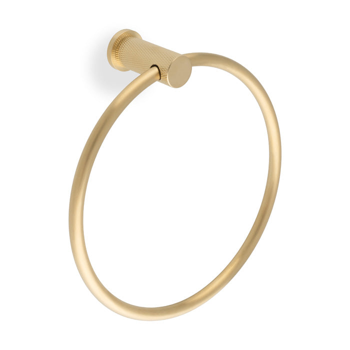 Eurospec Alexander & Wilks Brunel Diamond Knurled Towel Ring AW451