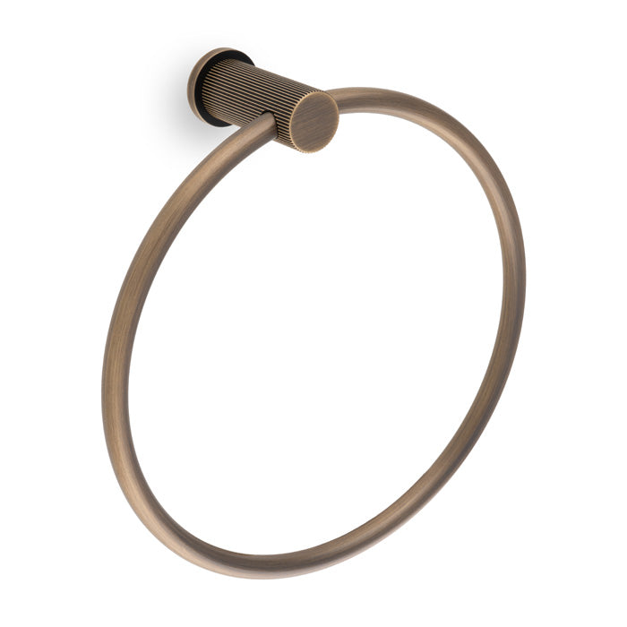 Eurospec Alexander & Wilks Brunel Reeded Towel Ring AW453