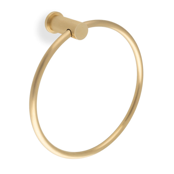 Eurospec Alexander & Wilks Brunel Reeded Towel Ring AW453