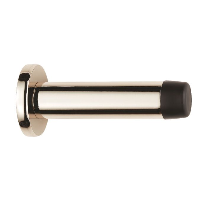 Carlisle Brass Cylinder Pattern Door Stop On Rose