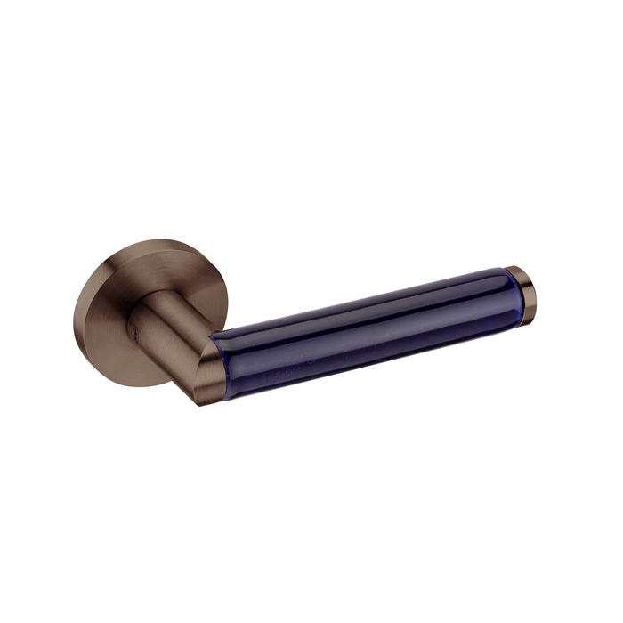 JNF Link Collection Link Porcelana Blue Door Lever Handle IN.00.449