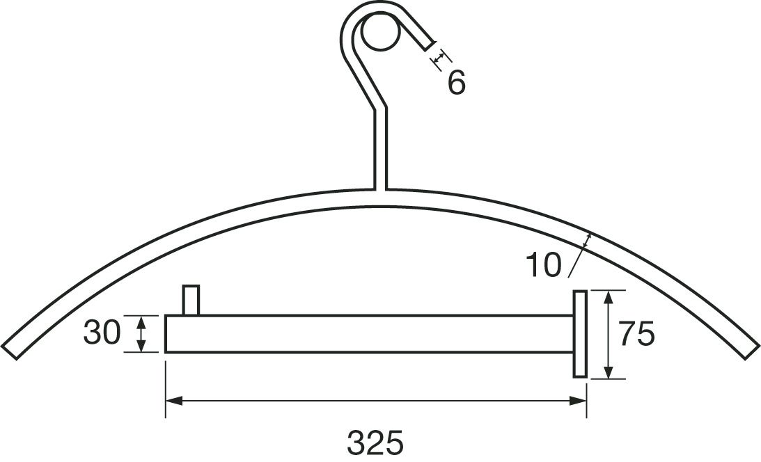Bary Contemporary Wall Post