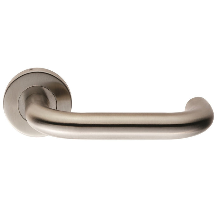 Eurospec Nera 22mm Safety Lever on Sprung Push on Round Rose CSL1220