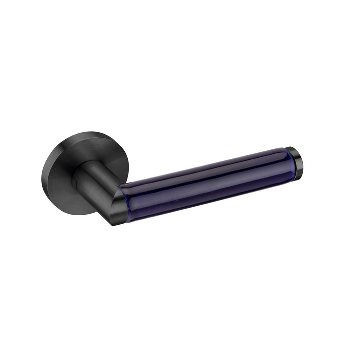 JNF Link Collection Link Porcelana Blue Door Lever Handle IN.00.449