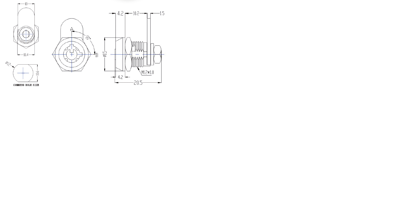 Bary Cam Lock c/w 2 Keys NS.G2H800