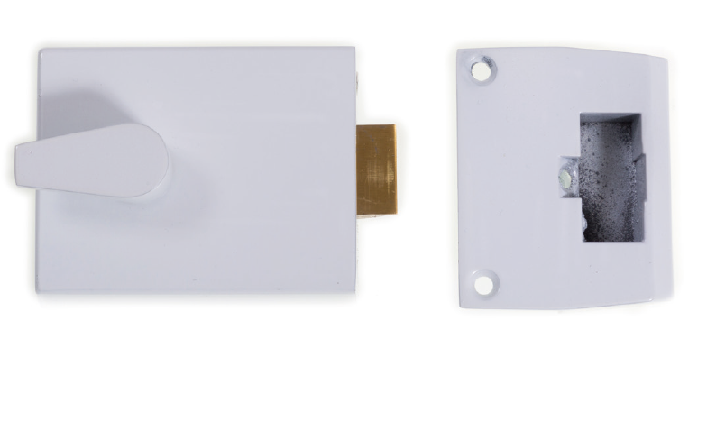 Bary Standard Night Latch White Case Only LNL1.WHT