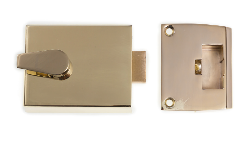 Bary Standard Night Latch Polished Brass LNL1.PB