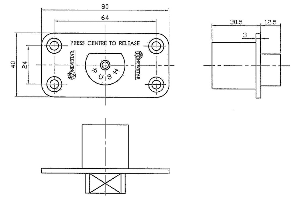 BARY&reg; Emergency Release Locked Open C-10-C