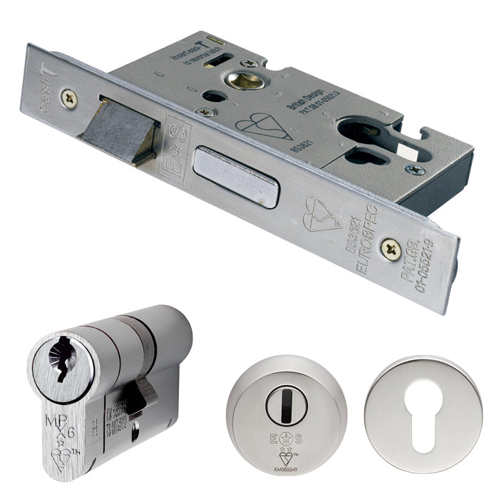 Eurospec Easi T Euro Profile BS Double Cylinder Sashlock ESB50