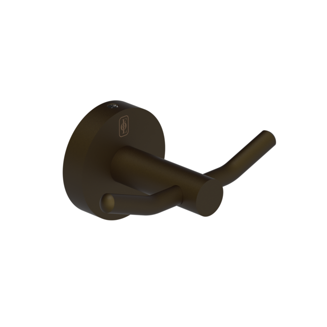 Contemporary Double Robe Hook SSS F22-502-00