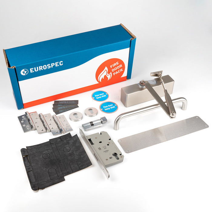 Eurospec Commercial Fire Door Pack - Push/Pull Din Lockable FDPC1