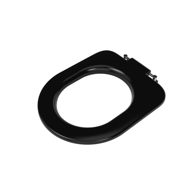 Contemporary Single Flap Slimline Toilet Seat with Hinges FOL-SEAT04